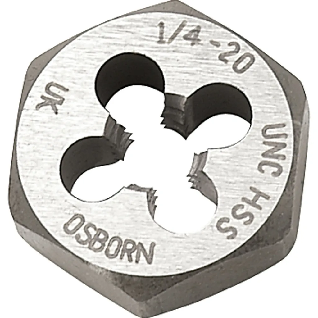 1"-12 NF CARBON HEX DIE CLARKSON OSBORN