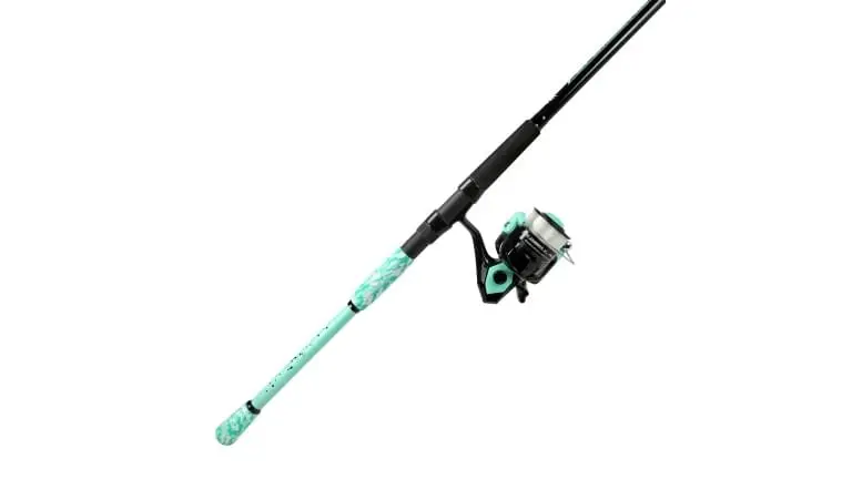 Okuma FNX-662M-30SF Fin Chaser 6'6" M Spinning Rod with 30-Size Reel in Sea Foam 1BB Ratio 5.5:1 With Line