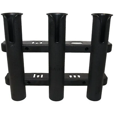 THREE POLARISE ROD STORAGE RACK - BLACK