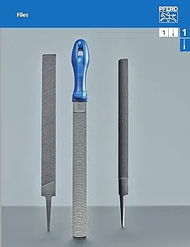 12" Milled Tooth Hand File, Tanged - Second Cut