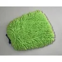 GREEN MICRO CHENILLE MITT WITH CUFF 9"x11"