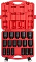 3/4" DRIVE SAE 6 POINT DEEP 17-PIECE IMPACT SOCKET SET