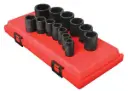 [SUNEX TOOLS] 1/2" DRIVE SAE 6 POINT STANDARD 13-PIECE IMPACT SOCKET SET