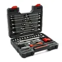 70 Piece 1/4" & 3/8" Drive 6 & 12 Point Standard SAE/Metric Mechanics Tool Set