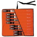 FILE SET, 9PC, W/ERGONOMIC HNDL,POUCHED