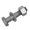 435: ASSEMBLED A325 HEX STRUCTURAL BOLT HDG W/ A563 DH HEAVY HEX NUT W/ BLUE WAX & F436 WASHER