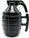 CampCo CBG-M-1069 Grenade Mug with Lid, Black