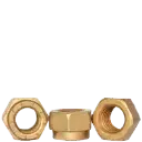 446: L-9 UNC COLLAR LOCKNUTS COARSE ALLOY CAD. YELLOW & WAX (U.S.A.)
