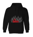CFR Treeline Pull Over Hoody - Black/Red