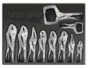 LOCKING PLIERS ORIGINAL 10PC TRAY SET