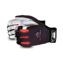 CLUTCH GEAR - GRAIN GOATSKIN MECHANICS GLOVE, w/SPLIT PALM & THUMB PATCH