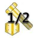 455: 1/2" UNC HEX CAP SCREWS GRADE 8 COARSE ZINC-YELLOW CR+6 BAKE (IMPORT)