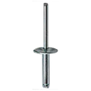 034: SBS 8-6L 1/4 (.251-.375)x0.600 STEEL/STEEL LARGE DOME HEAD BLIND RIVET IFI-114, Style-2, Grade 30 specification, ASTM F1941 Fe/Zn 3AN / M