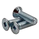 V18: #10-24 MACHINE SCREW, FLAT SQUARE SOCKET (82DEG), ZINC CR+3