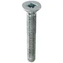 V18: #8-32 MACHINE SCREW, FLAT SQUARE SOCKET (82DEG), ZINC CR+3
