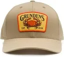 GRUNDENS Eat Crab Trucker 312 Khaki/White, ONE SIZE