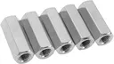 303: 3/4"-10xW1"xL2 1/4" REGULAR HEX COUPLING NUTS A563 GRADE A ZINC CR+3 (Bulk Qty: 100pcs Pkg Qty: 25pcs ) (Case Qty: 75pcs )