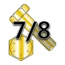 455: 7/8" HEX CAP SCREWS GRADE 8 COARSE ZINC-YELLOW CR+6 BAKE