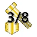 455: 3/8" UNC HEX CAP SCREWS GRADE 8 COARSE ZINC-YELLOW CR+6 BAKE