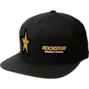 ROCKSTAR SNAPBACK HAT BLK