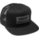 HAT S23 CHECKER BK/CH