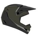 FLY Kinetic Vision Helmet - Olive Green/Grey - SM