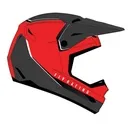 FLY Kinetic Vision Helmet - Red/Grey - SM