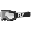FLY Focus Goggle - Black/White Clear Lens