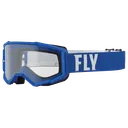 FLY Focus Goggle - Blue/White Clear Lens