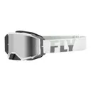 FLY Zone Pro Goggle - White/Grey W/ Silver Mirror/Smoke