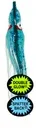 Gibbs G-16228 Squid, Rigged 4.5", OG144R - Glow/Blue Spatter Back