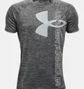 Under Armour Boys' UA Tech™ Split Logo Hybrid Short Sleeve