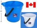PLASTIC BUCKET WITH SPOUT AND HANDLE ~ 10 LITRE