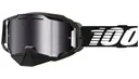 ARMEGA SNOWMOBILE GOGGLE BLACK - MIRROR SILVER FLASH LENS