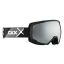 GOGGLE WINTER JUNIOR LEOPARD MATT BLACK DUAL LENS /MIRROR  SILVER