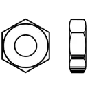 289: HEAVY HEX JAM (THIN) NUTS A563 GRADE A PLAIN