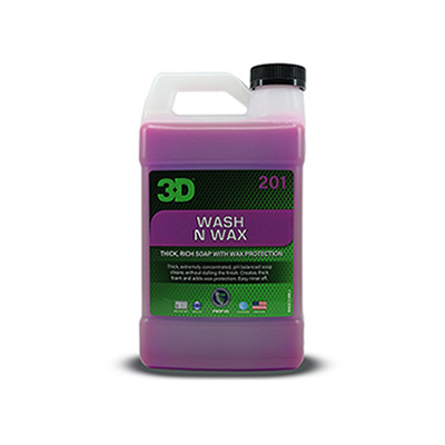 [201OZ64] 3D Wash & Wax 64oz