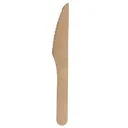 CUTLERY-COMPOSTABLE WOODEN KNIVES, 6" 100/PACK - EPWKNF6
