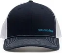 Offset Embroidered Logo Trucker Navy/White, ONE