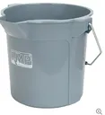 Round Bucket with Pouring Spout, 2.64 US Gal. (10.57 qt.) Capacity, Grey