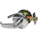 DOOR LOCK LEVER SET PRIVACY SATIN CHROME (COMMERCIAL) CURVED HANDLE
