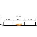 WOODY'S CARBIDE RUNNER 6"X60D USI TRAIL TSI4-1040-1