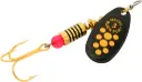 Mepps BF3-BYD Black Fury Plain #3 Black/Yellow Dots