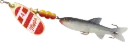 Mepps C4M G/RW Comet Mino #4 Gold Red White Shad Mino