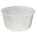 Victoria Bay Deli Container Base 12 OZ Plastic Clear Round Microwave Safe 50 Count/Pack 10 Packs/Case 500 Count/Case
