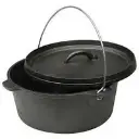 World Famous 1358 Dutch Oven, 4 qt Capacity, Cast Iron