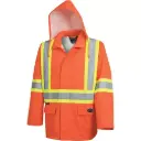 Pioneer 5626 The Rock 300D Waterproof Safety Jacket, Polyester, High Visibility Orange