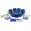 Stansport Enamel Camping Tableware Set - 24 Pie 2012-0390