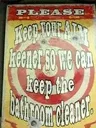 Rivers Edge 1447 Tin Sign Keep Your