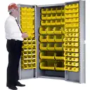 Deep Door Combination Cabinets, 38" W x 24" D x 72" H, 36 Shelves